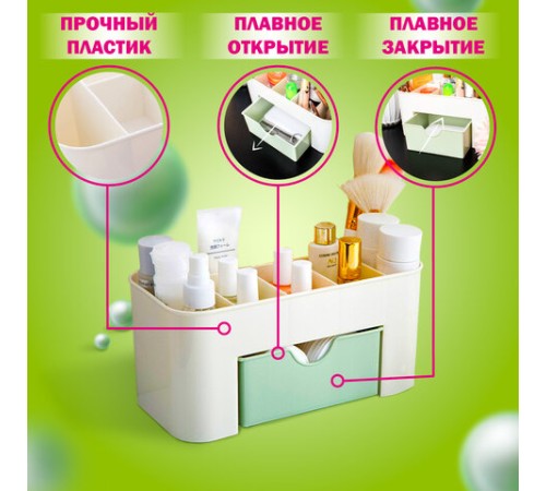 Органайзер для хранения косметики, канцтоваров, мелочей MINI 22х10,5х11 см, DASWERK (ДАСВЕРК), 608479