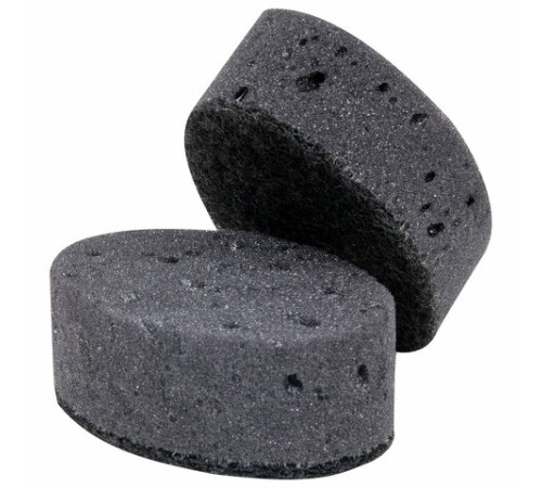 Губки для посуды 9,5х6,5х3,5 см, КОМПЛЕКТ 6 шт., OVAL BLACK, КРУПНОПОРИСТЫЙ поролон с абразивным слоем, LAIMA, 608649