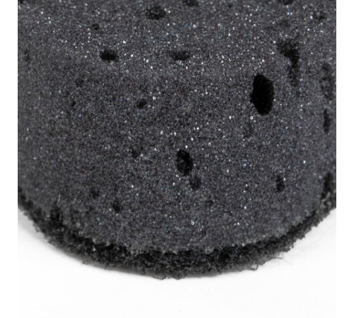 Губки для посуды 9,5х6,5х3,5 см, КОМПЛЕКТ 6 шт., OVAL BLACK, КРУПНОПОРИСТЫЙ поролон с абразивным слоем, LAIMA, 608649
