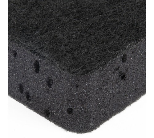 Губки для посуды 9,5х7х3,5 см, КОМПЛЕКТ 10 шт., BIG BLACK, КРУПНОПОРИСТЫЙ поролон с абразивным слоем, LAIMA, 608650
