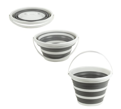 Ведро складное силиконовое 10 литров круглое d=32 см для дома, дачи и авто, LAIMA Home, 608668