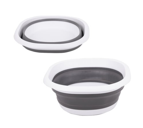 Таз складной силиконовый 10 литров круглый d=36 см для дома и дачи, LAIMA Home, 608669