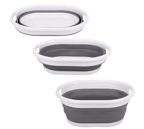 Таз складной силиконовый 26 литров 54,5х39,5 см для дома и дачи, LAIMA Home, 608670