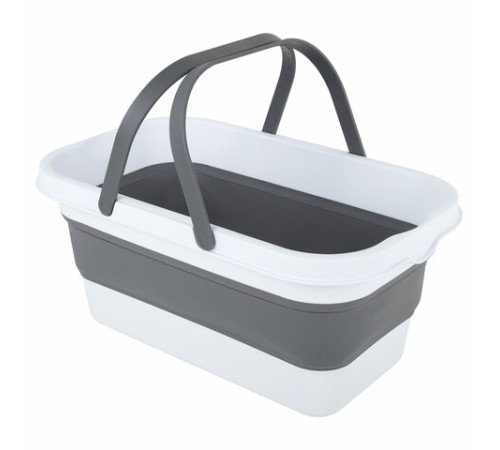 Таз складной силиконовый 16 литров со складными ручками 47х28 см для дома и дачи, LAIMA Home, 608671