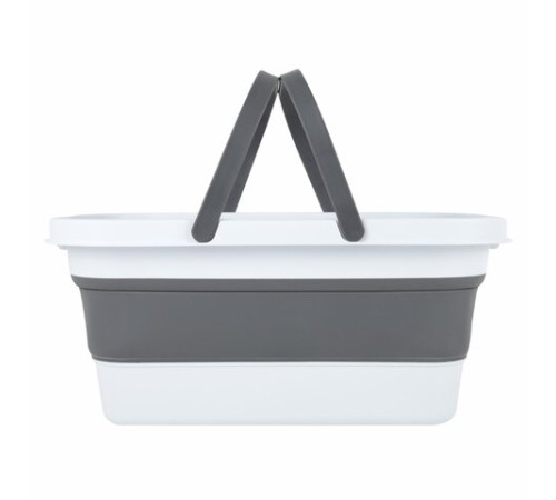 Таз складной силиконовый 16 литров со складными ручками 47х28 см для дома и дачи, LAIMA Home, 608671