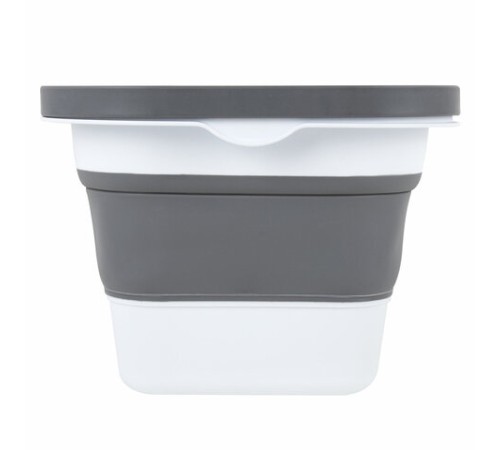 Таз складной силиконовый 16 литров со складными ручками 47х28 см для дома и дачи, LAIMA Home, 608671