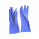 Перчатки латексные КЩС, сверхпрочные, плотные, хлопковое напыление, размер 7, S (малый), синие, HQ Profiline, 74733