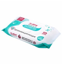 Дезинфицирующие салфетки спиртовые (30%), для любых поверхностей, 50 шт., LAIMA MEDICAL, 608765