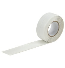 Клейкая лента бордюрная для ванны и кухни 38 мм х 3,35 м, белая, акриловая основа, LAIMA, 608772