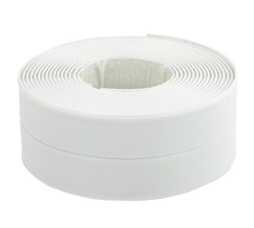 Клейкая лента бордюрная для ванны и кухни повышенной клейкости 38 мм х 3,35 м, бутил, DASWERK (ДАСВЕРК), 608774