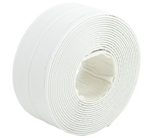 Клейкая лента бордюрная для ванны и кухни повышенной клейкости 38 мм х 3,35 м, бутил, DASWERK (ДАСВЕРК), 608774