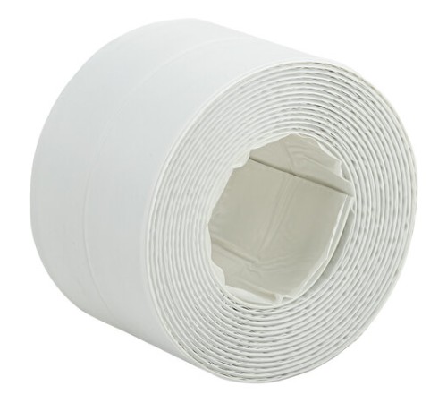 Клейкая лента бордюрная для ванны и кухни повышенной клейкости 60 мм х 3,35 м, бутил, DASWERK (ДАСВЕРК), 608775