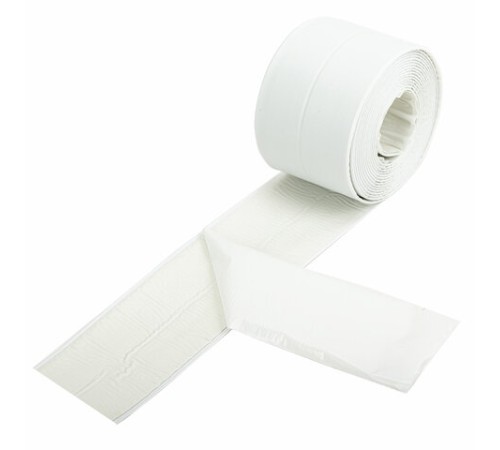 Клейкая лента бордюрная для ванны и кухни повышенной клейкости 60 мм х 3,35 м, бутил, DASWERK (ДАСВЕРК), 608775