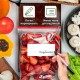 Пакеты для заморозки продуктов, 3 л, КОМПЛЕКТ 100 шт., с замком-застежкой (слайдер), LAIMA
