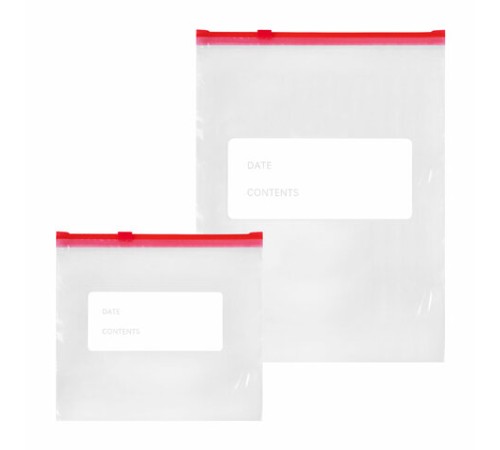 Пакеты для заморозки продуктов, КОМПЛЕКТ 25 шт. (15/1 л, 10/3 л), с замком 