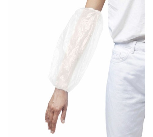 Нарукавники одноразовые прочные КОМПЛЕКТ 50 штук (25 пар) ПЭ, 24 мкм, 6 г, 25х40 см, ELEGREEN