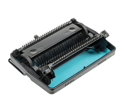 Щетка-веник-пылесос механическая для пола и ковровых покрытий, металл, чёрно-бирюзовая, DASWERK (ДАСВЕРК), 608948