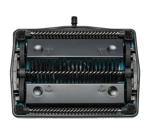 Щетка-веник-пылесос механическая для пола и ковровых покрытий, металл, чёрно-бирюзовая, DASWERK (ДАСВЕРК), 608948