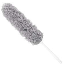 Пипидастр (сметка-метелка) для уборки пыли, метелка 35 см, рукоятка 20 см, серый, LAIMA, 608949