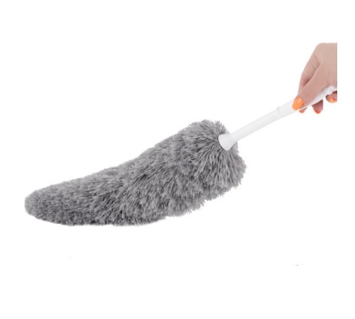 Пипидастр (сметка-метелка) для уборки пыли, метелка 35 см, рукоятка 20 см, серый, LAIMA, 608949