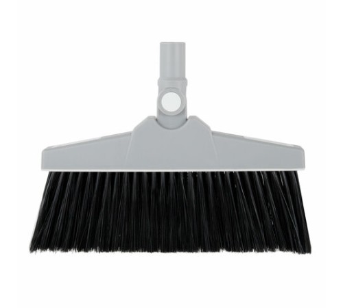 Совок для мусора + щётка на телескопических рукоятках 59-93 см, бело-серый, LAIMA, 608952