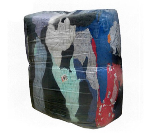 Ветошь трикотаж СТАНДАРТ 10 кг, лоскуты 40х60 (±10 см) плотность 180-250 г/м2, 60% хлопок, 40% синтетика