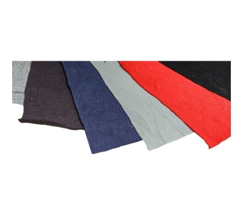 Ветошь трикотаж СТАНДАРТ 10 кг, лоскуты 40х60 (±10 см) плотность 180-250 г/м2, 60% хлопок, 40% синтетика