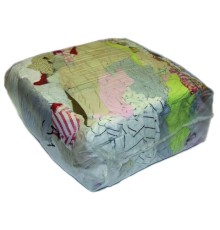 Ветошь ПОСТЕЛЬ ЦВЕТНАЯ 10 кг, лоскуты 70х80 (±10 см) плотность 100-120 г/м2, 100% хлопок