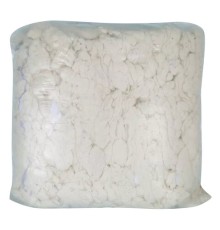 Ветошь ПУТАНКА 10 кг, отборная пряжа хлопковая белая, 100% хлопок