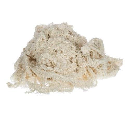 Ветошь ПУТАНКА 10 кг, отборная пряжа хлопковая белая, 100% хлопок