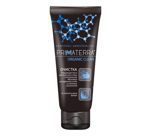 Паста очищающая, 200 мл, PRIMATERRA ORGANIC CLEAN, от сильных загрязнений с натуральным абразивом