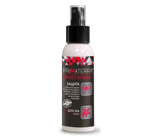 Спрей для кожи защитный, 200 мл, PRIMATERRA INSECT INTENSE от клещей, комаров, слепней