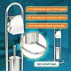 Ершик для унитаза СТОЙКА + держатель туалетной бумаги, нержавеющая сталь, зеркальный, LAIMA, 609079