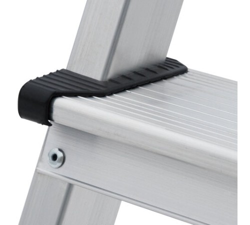 Стремянка алюминиевая 5 ступеней, высота площадки 1,04м, дуга безопасности 0,6м, площадка 26х26см, до 150кг, вес 4кг, НОВАЯ ВЫСОТА, 1110105