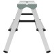 Стремянка алюминиевая двухсторонняя 2х2 ступени, высота площадки 0,43 м, до 150 кг, вес 1,8 кг, НОВАЯ ВЫСОТА, 1120202