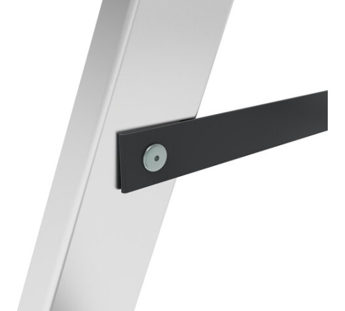 Стремянка алюминиевая двухсторонняя 2х2 ступени, высота площадки 0,43 м, до 150 кг, вес 1,8 кг, НОВАЯ ВЫСОТА, 1120202