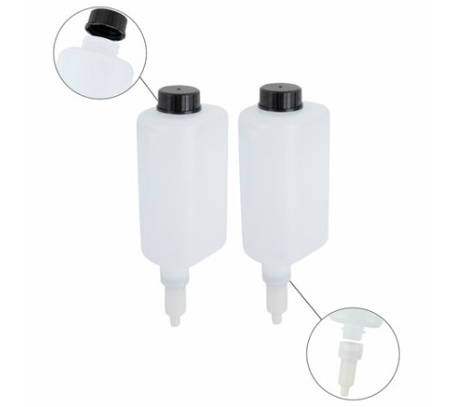 Дозатор двойной 2х0,38 л для жидкого мыла/шампуня/геля LAIMA ULTRA, НАЛИВНОЙ, белый, 609107, MD-9029W-2