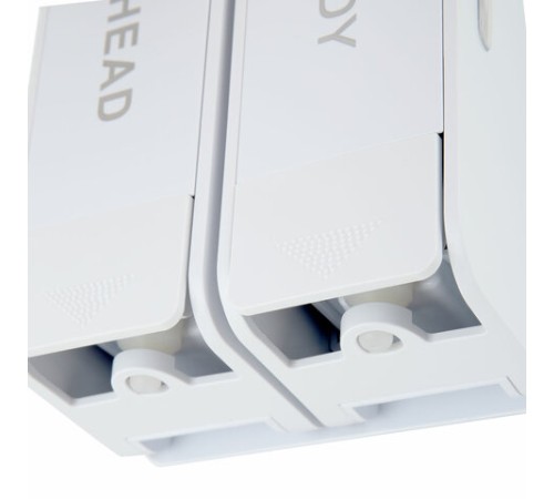 Дозатор двойной 2х0,38 л для жидкого мыла/шампуня/геля LAIMA ULTRA, НАЛИВНОЙ, белый, 609107, MD-9029W-2