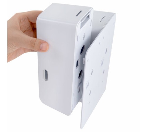 Дозатор двойной 2х0,38 л для жидкого мыла/шампуня/геля LAIMA ULTRA, НАЛИВНОЙ, белый, 609107, MD-9029W-2