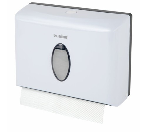Диспенсер для полотенец бытовой LAIMA HOME (Система H2), Z-сложения, белый, ABS, 609108, M-5823B-W
