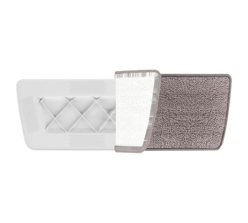 Насадки МОП для швабры липучка, КОМПЛЕКТ 2 шт., микрофибра, объемный ворс, 41х14 см, LAIMA, 609146