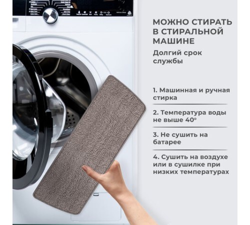 Насадки МОП для швабры липучка, КОМПЛЕКТ 2 шт., микрофибра, объемный ворс, 41х14 см, LAIMA, 609146