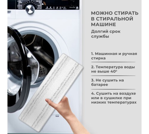 Насадки МОП для швабры липучка, КОМПЛЕКТ 2 шт., плотная микрофибра, 38х12,5 см, LAIMA, 609148