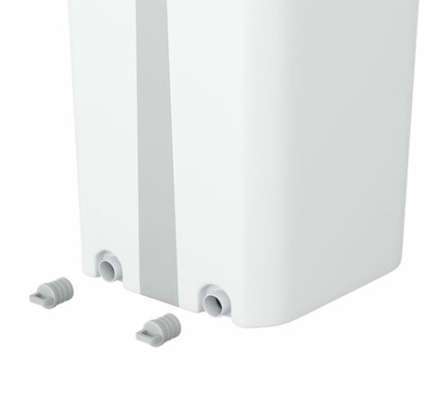 Швабра с отжимом и ведром 12л/9л двухкамерное, 2 насадки микрофибра, карманы с 2-х сторон, рукоятка 134-154см белый NeoMop XL, LAIMA,609149