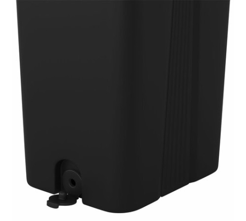 Швабра с отжимом и ведром 10л/7л двухкамерное, 2 насадки микрофибра, карманы с 2-х сторон, рукоятка 134-154см черный AltaMop L, LAIMA,609151