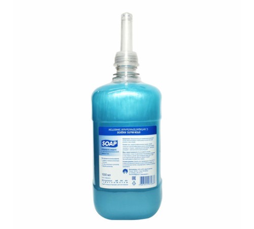 Картридж с жидким крем-мылом одноразовый (Система S1) с антибактериальным эффектом, 1 л, ФЛОРОДЕЛЬ, 972797