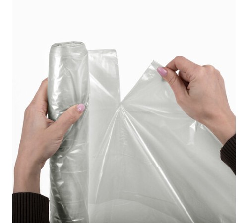 Мешки для мусора прозрачные ПРОЧНЫЕ, 200 л, в рулоне 10 шт., ПВД, 50 мкм, 90х130 см, LAIMA