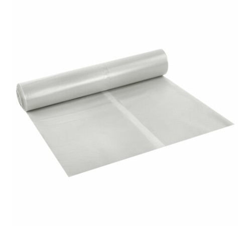 Мешки для мусора прозрачные ПРОЧНЫЕ, 240 л, в рулоне 10 шт, ПВД, 80 мкм, 90х140 см, LAIMA