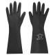 Перчатки латексные КЩС-1 ULTRA STRONG химически устойчивые двухслойные чёрные, размер 8-8,5, M (средний), RABBITEX (РАББИТЕКС) EXPERT 609271
