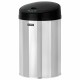 Ведро для мусора СЕНСОРНОЕ 12 л, нержавеющая сталь, черная матовая крышка, питание от 4-х батареек AA (не входят в комплект), LAIMA, 609326